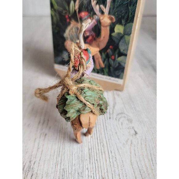 Hallmark AS IS folk art home from the woods ornament Xmas 1995 - Picture 8 of 8